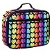 Wildkin Kids Insulated Lunch Box – Durable and Reusable for School & Travel - Rainbow Hearts