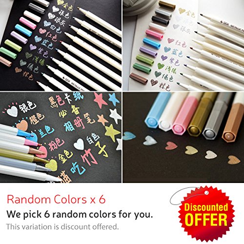 10 Colors Universal Waterproof Permanent S Paint Marker Pen Diy Album 1 Pc Random Colors X 6 Buy Online In Andorra At Andorra Desertcart Com Productid