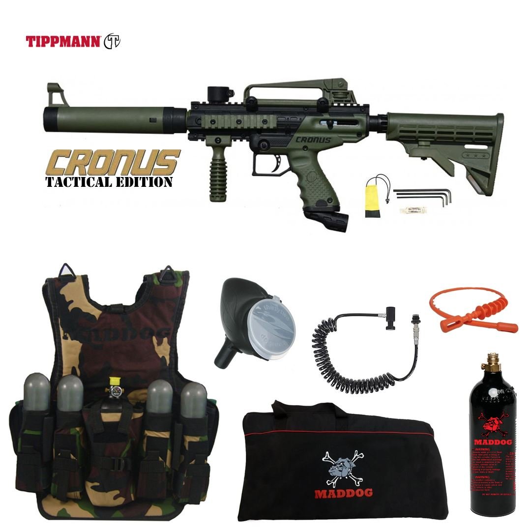 Marker Packages Tippmann Maddog 98 Custom Silver Paintball Gun Marker Package Sporting Goods cub