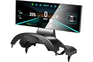 CarThree 8 Inch Head Up Display for Tesla Model 3/Y, HUD Dashboard Display Narrow Border IPS Touch Screen with Speedometer Gear Display Driving Mode OEM Style Easy Installation for Dashboard