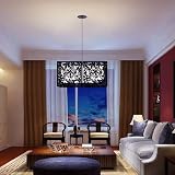 16PCS Hanging Room Divider Screens 40x40cm PVC Black Decor Panels view 6
