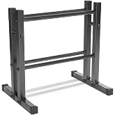 CAP Barbell 24" Dumbbell and Kettlebell Rack &ndash; Compact Weight Storage for Home Gym, Holds Dumbbells, Kettlebells &amp; Medicine Balls