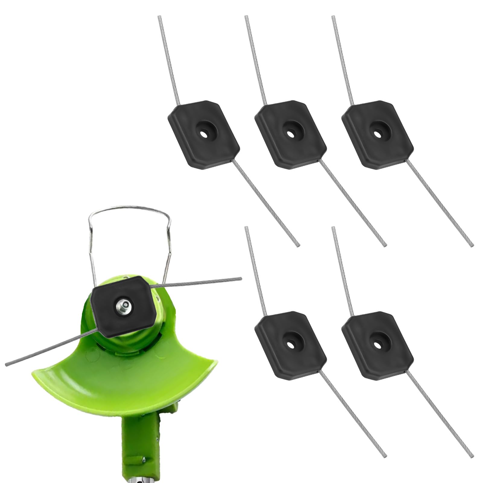 5 Pcs String Trimmer Head 150mm Trimmer Line Lightweight Portable Trimmer Head Replacement Parts Garden Tool Strimmer Accessories for Electric Grass Trimmers Trimming Gardens Lawns Crops