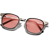 BRADDELL FL-41 Photochromic Transitional Rose Migraine Light Sensitivity Glasses for Fluorescent LED Glare & Concussion