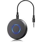 SONRU Bluetooth Aux Adapter for Car, Wireless Audio Receiver, Portable Hands-Free Kit with RCA AUX 3.5mm for Home/Car Stereo Music Streaming Sound System
