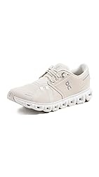 On Women's Cloud 6 Sneakers, Pearl/White, 9 Medium US