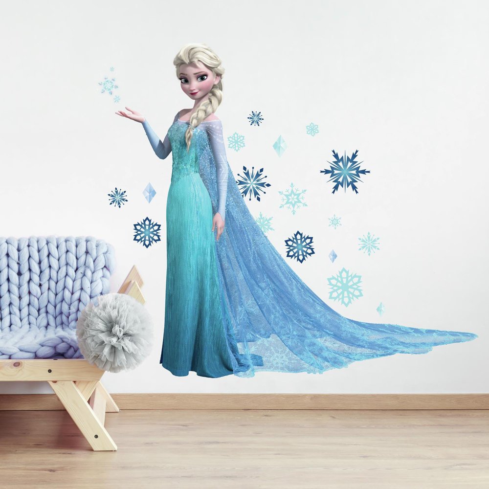 RoomMates Children's Repositionable Wall Stickers Frozen Elsa, Vinyl