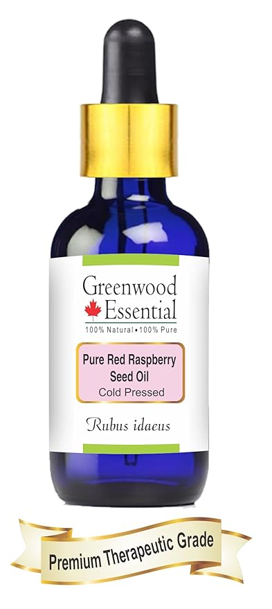 Greenwood Essential Pure Red Raspberry Seed Oil, Rubus Idaeus, 15 ml