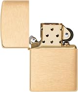 Zippo Windproof Lighter Brushed Brass Base Model Refillable Made in USA view 5