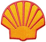 Shell Oil Gasoline Station Logo Sponser Racing Biker Team Club Jacket T-shirt Patch Sew Iron on Embroidered Emblem Badge Sign