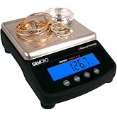 GemOro Platinum PRO1601 Professional Jewelry Scale, 1600g x 0.1g | Professional countertop/portable balance with 1600g capacity, 0.1g readability &amp; parts counting.