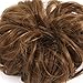 Scrunchy Bun Up Do Hair Chignons Hairpiece Ribbon Ponytail Extension Wavy Messythumb 3