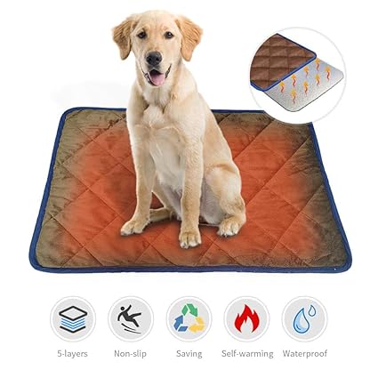 self heating pet bed large