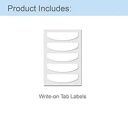 C-Line Mini Size 5-Tab Poly Index Dividers with