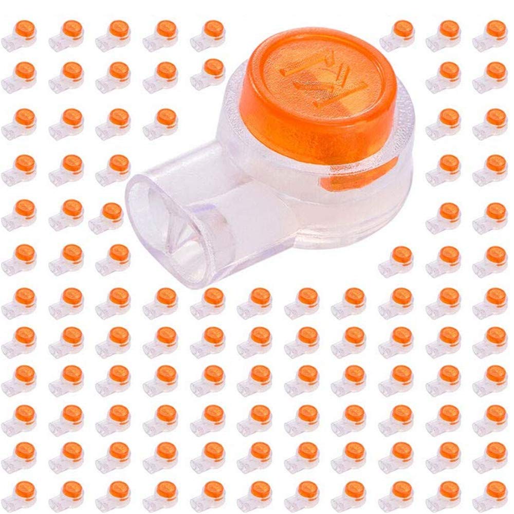 200 Pcs K1 Cable Connectors, Butt Splice Connectors Jelly Gel UY Connectors Button for Cable Data Phone Wire Joints