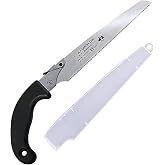 KAKURI Bamboo Saw 8.2" with Tool-Free Quick-Change Blade System | Japanese Hand Saw for Bamboo Cutting and Crafts &ndash; Pull Saw with Protective Blade Case, Japanese Steel Blade, Made in Japan