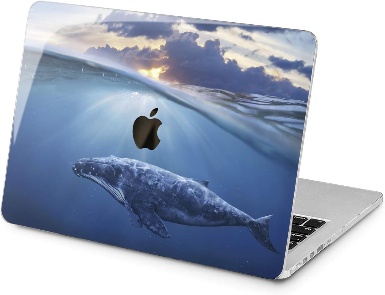 Lex Altern Hard Case for Apple MacBook Pro 15 Air 13 inch Mac Retina 12 11 2020 2019 2018 2017 2016 Design Blue Underwater Print Ocean Whale Girl Cover Laptop Nature Animal Women Shell Touch Bar