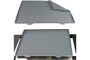 RXSIAT Silicone Griddle Mat for Blackstone Griddle, Heavy Duty Food Grade Silicone Mat, Protect Griddle from Rodents, Insects, Debris, and Rust, All Season Cooking Protective Cover(28-Inch Gray)