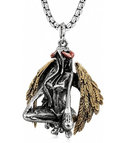 Amposei Guardian Angel Pendant Necklace, Guardian Angel Necklace