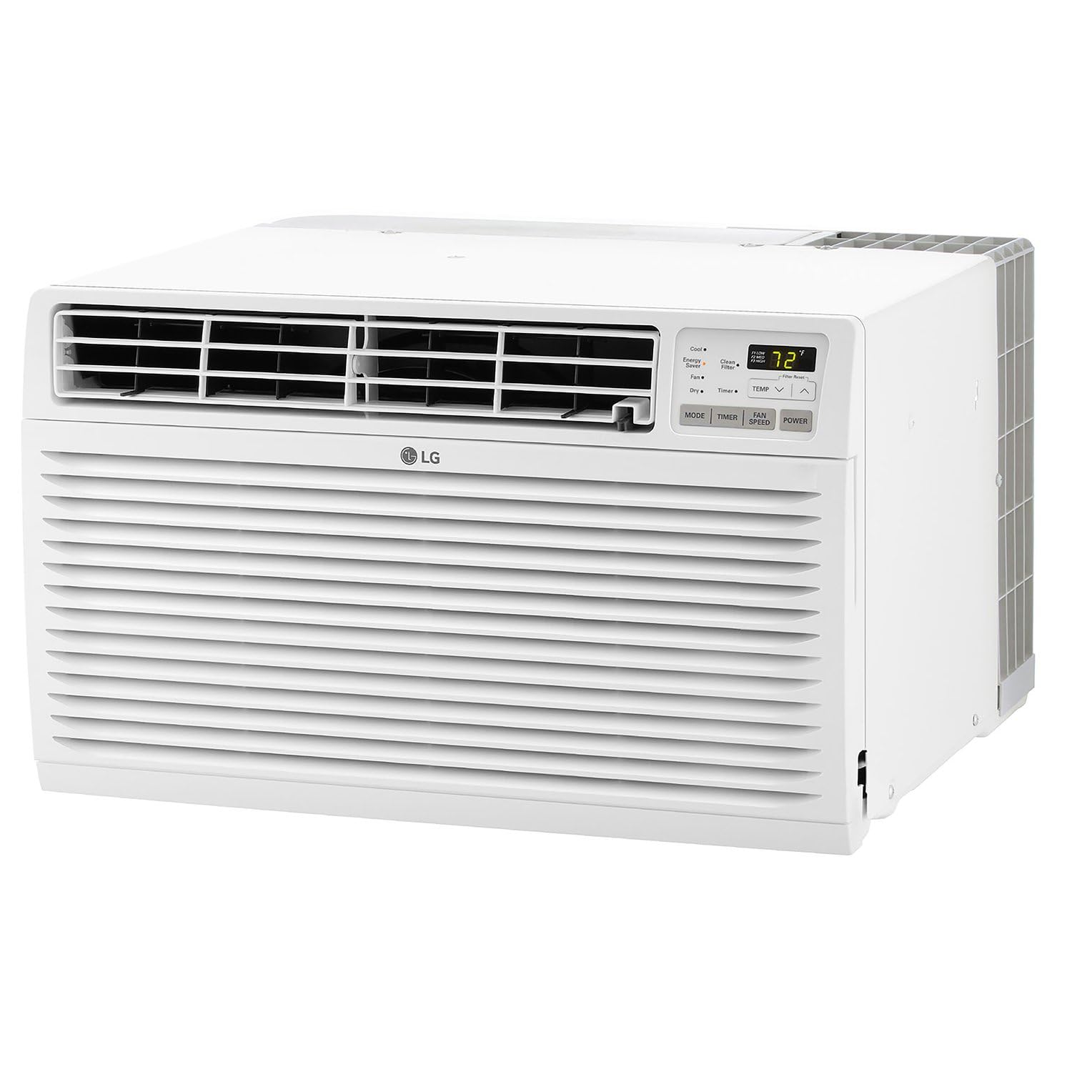 Photo 1 of LG 10,000BTU Through the Wall Air Conditioner with Supplemental Heat, 230V, AC Wall Unit for Rooms up to 450 Sq.Ft. (18' x 25' Room Size), Perfect for Bedroom, AC with Remote and Auto-Restart, White