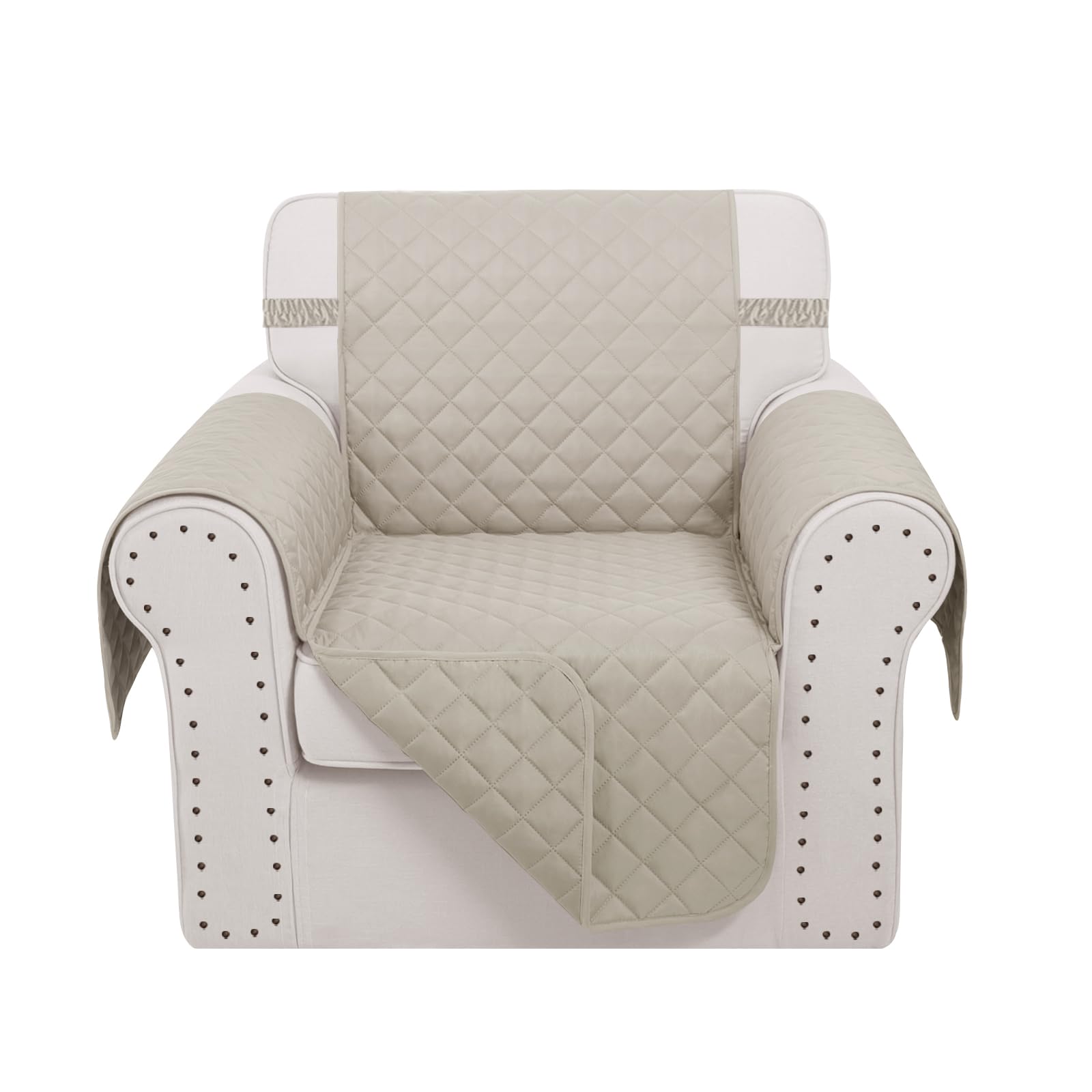 Photo 1 of Luxshare Home Recliner Chair Covers Reversible Sofa Couch Cover for Pets Lazy Boy Furniture Protector(23''Chair,Beige/Beige)