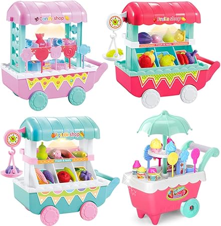 Amazon Fantastick 子供用 フードカート おもちゃ クリエイティブ 軽量 音楽 Diy 組立式 おもしろおもちゃセット 25 00 X 19 00 X 8 50cm Fssvm0365 4 赤ちゃん 幼児のおもちゃ おもちゃ