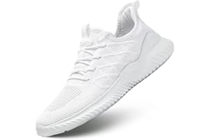 KVOVZO Mens Running Shoes Slip-on Walking Tennis Sneakers Lightweight Breathable Casual Soft Sole Mesh Workout Sports Shoes