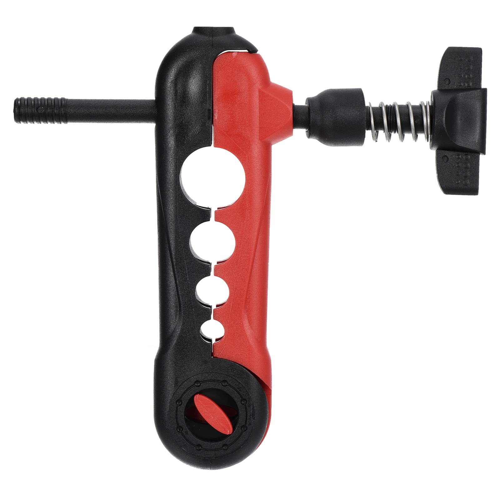 PATIKIL Fishing Line Spooler, Fishing Reel Spool Station Tool Adjustable for Various Sizes Rod, Black Red