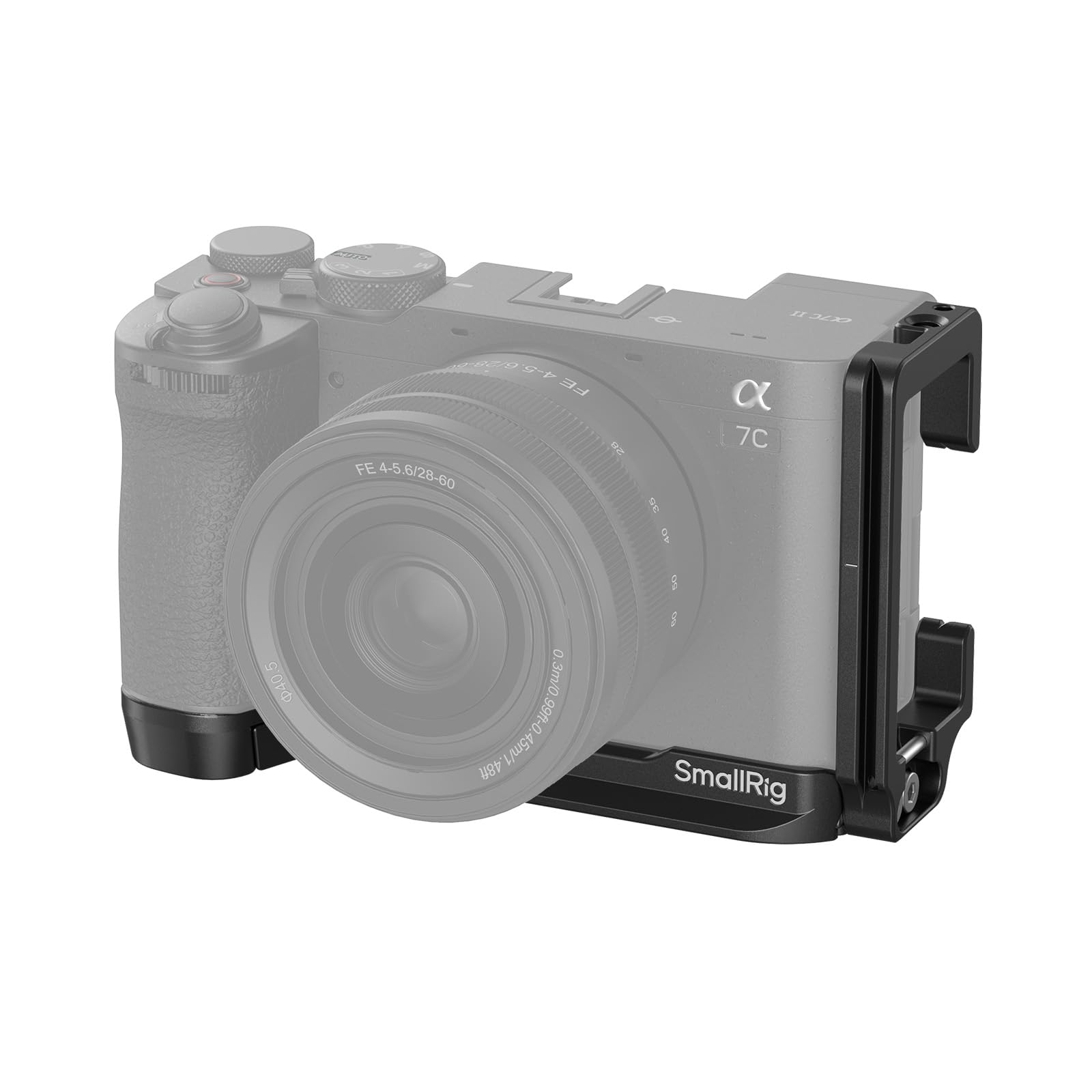 SMALLRIG L-Bracket for Sony Alpha 7C II/Alpha 7CR, L-Shaped Plate with Built-in Opening and Closing Wrench, Quick-Release Plate for Arca, Strap Hole, QD Hole and 1/4"-20 Threaded Holes - 4569