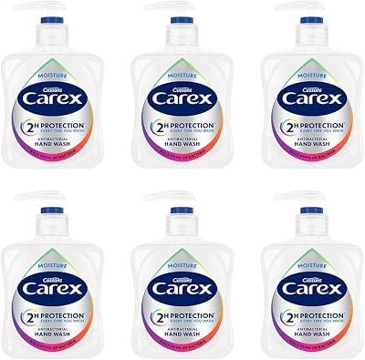 Carex 2 Hour Protection Antibacterial Moisture Hand Wash 6 x 250ml