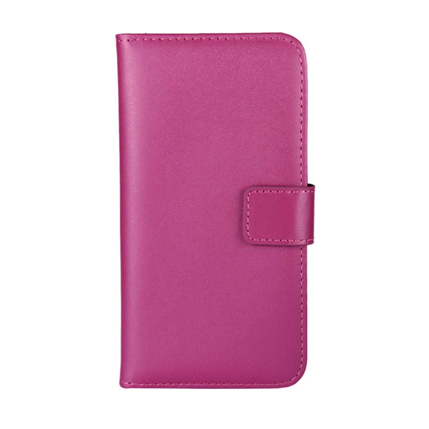 Smart Fit Sport iPhone Leather Case - SFS Leather Wallet Case for iPhone11 iPhone X/XS 4/4S 5/5S 5C 6/6s 6 Plus 7/8 7 Plus/8 Plus 8 Plus 8 Plus (for iPhone 12, Rose Red) — image 1