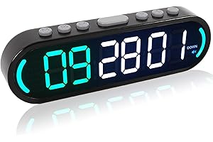 Forcefree+ Portable Workout Timer,Home Gym with The Gym Timer,Workout Timer with LED Digital Display,Ultimate Countdown/Up Clock for Boxing HIIT Tabata Yoga ect，Reliable Home Gym Accessory.