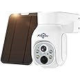 Hiseeu Solar Security Camera Outdoor, 4MP Wireless Battery Camera, PTZ 360° View, PIR Motion Detection, Color Night Vision, IP66, 2-Way Audio, 2.4G WiFi, Compatible with Alexa