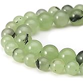 Youngbling Natural Gemstone Beads for Jewelry Making,8mm Grape Stone Polished Round Smooth Stone Beads for Bracelet Necklace 15 Inch