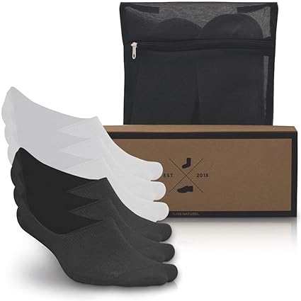 Noviet Unsichtbare Sneaker Socken, Premium Qualität, Kein Geruch, Kein Verutschen 40-45 One Size (6x Paar) KOSTENLOSEN Wäsche
