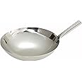 Winco Stainless Steel Nailed Joint Wok, 14-Inch