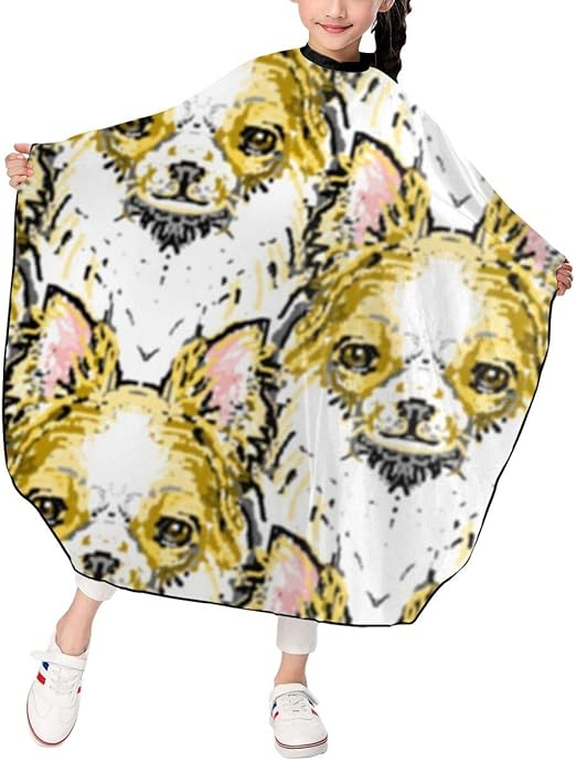 Amazon Com Long Haired Chihuahua Kids Haircut Barber Cape Hair