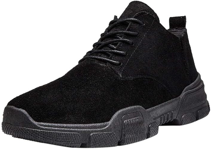 black lace up non slip shoes