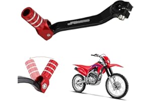 JFG RACING Motorcycle Gear Shifter Shift Lever Folding Tip CNC for CRF250F 19-23 CRF150F 03-17 CRF230F 03-17 19 XR150L 15-23 Red