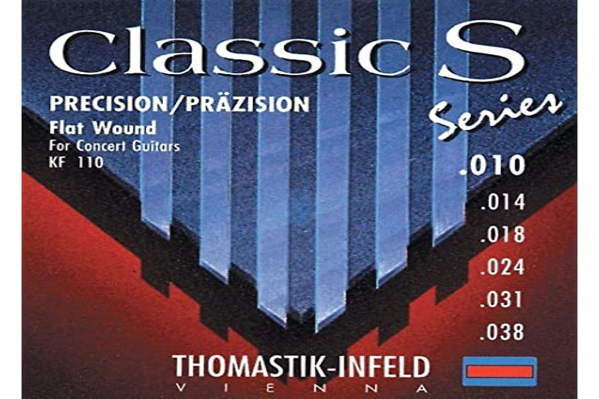 Thomastik single string E6 .038fw nickel-plated flat wire on steel core KF38 for classical guitar Classic S Series set KF110