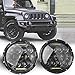 7Inch Round LED Headlight 2007-2015 Jeep Wrangler JK 70W/150W with Hi/Lo Beam Daytime Running Light(DRL) for 1997-2006 Jeep TJ with H4-to-H13 Adapter(One Pair)