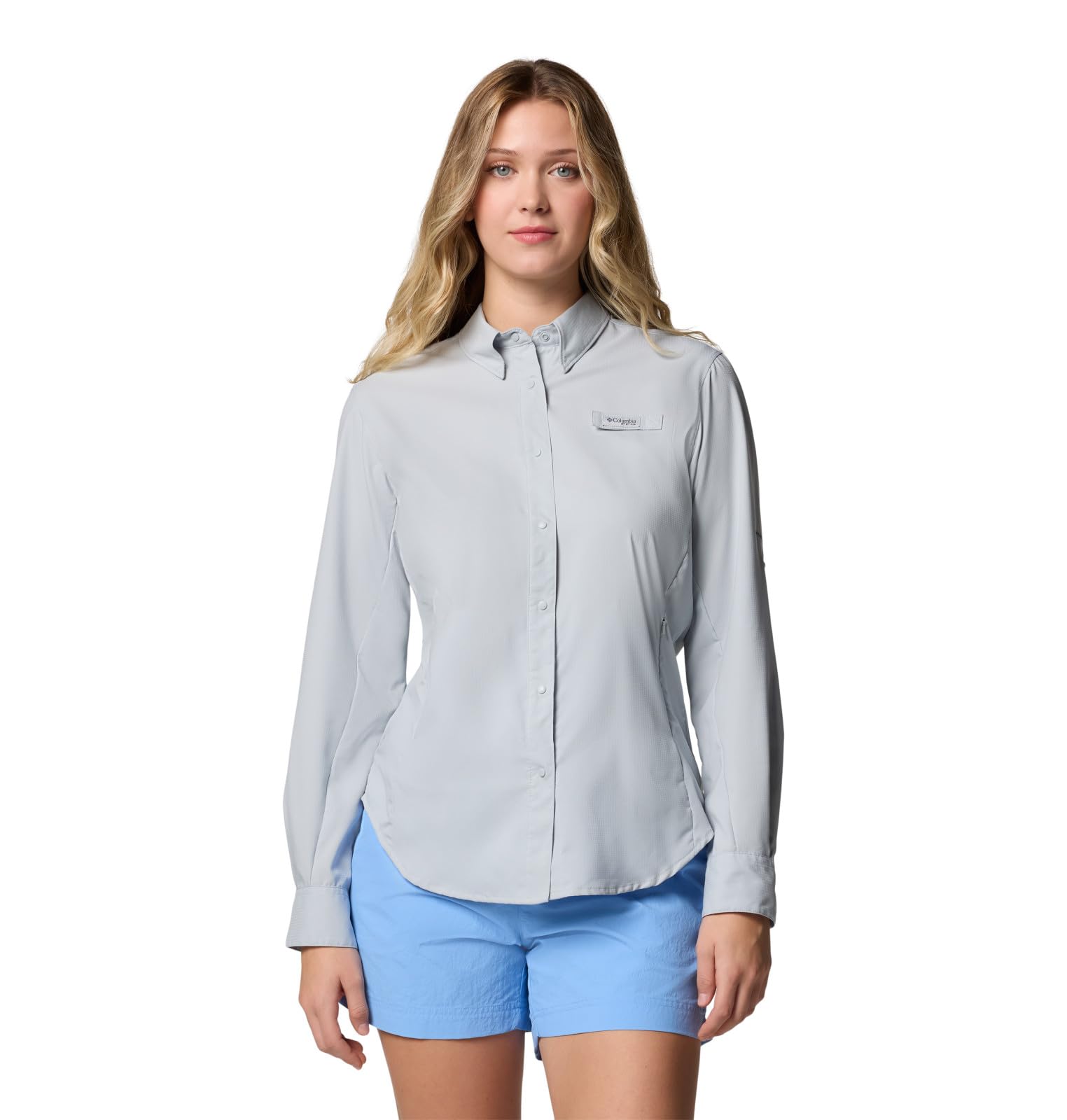 Columbia Womens PFG Tamiami II Long Sleeve Fishing Shirt, Cirrus Grey, X-Large Image Columbia Womens PFG Tamiami II Long Sleeve Fishing Shirt, Cirrus Grey, X-Large Image