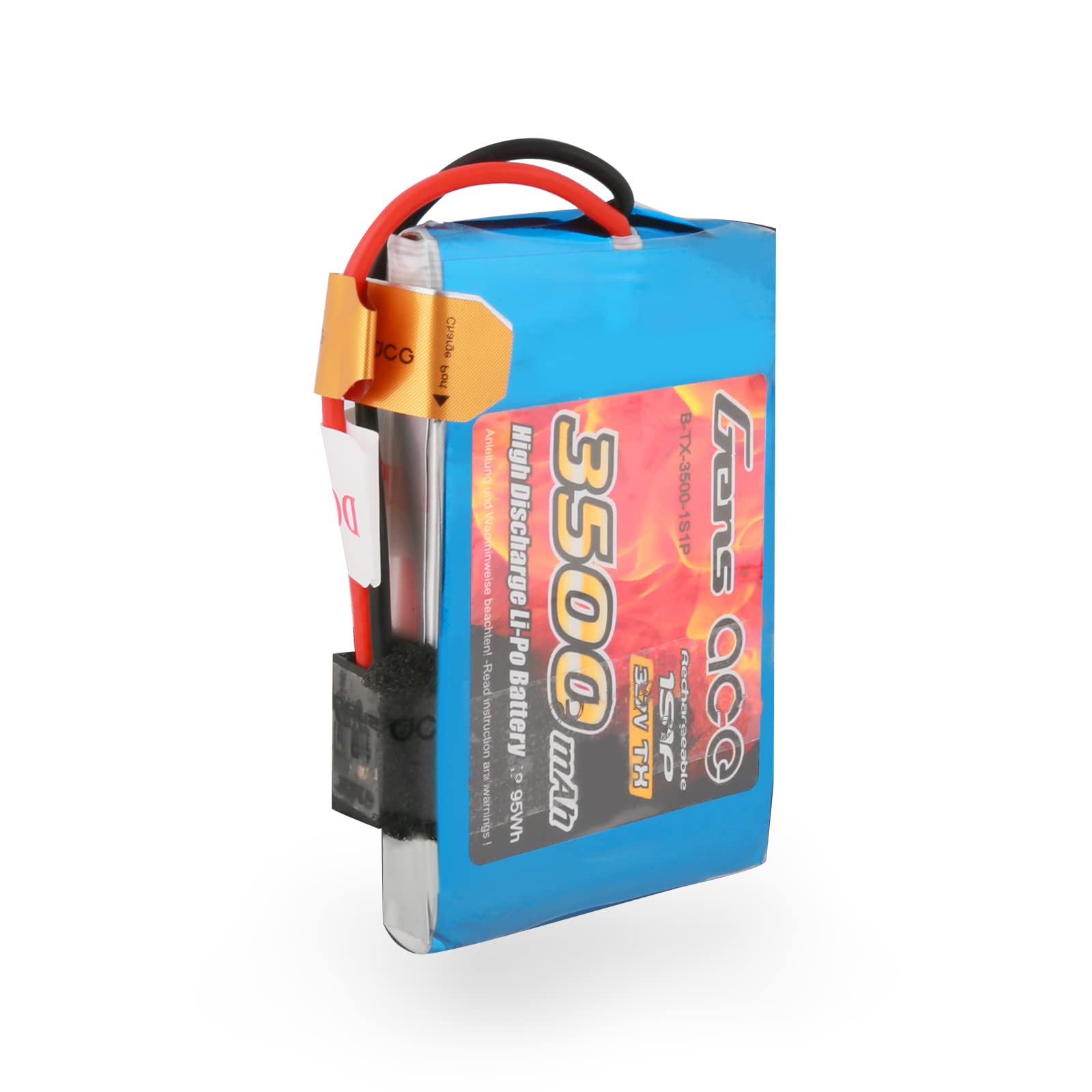 Gens Ace Lipo Battery 3.7 V 3500 mAh 45C Soft Case Lipo Battery with JR Plug Bashing Series for RC Car Aeroplane Helicopter RC Truck RC Evader BX Car Truck Truggy Buggy Boat RC Hobby