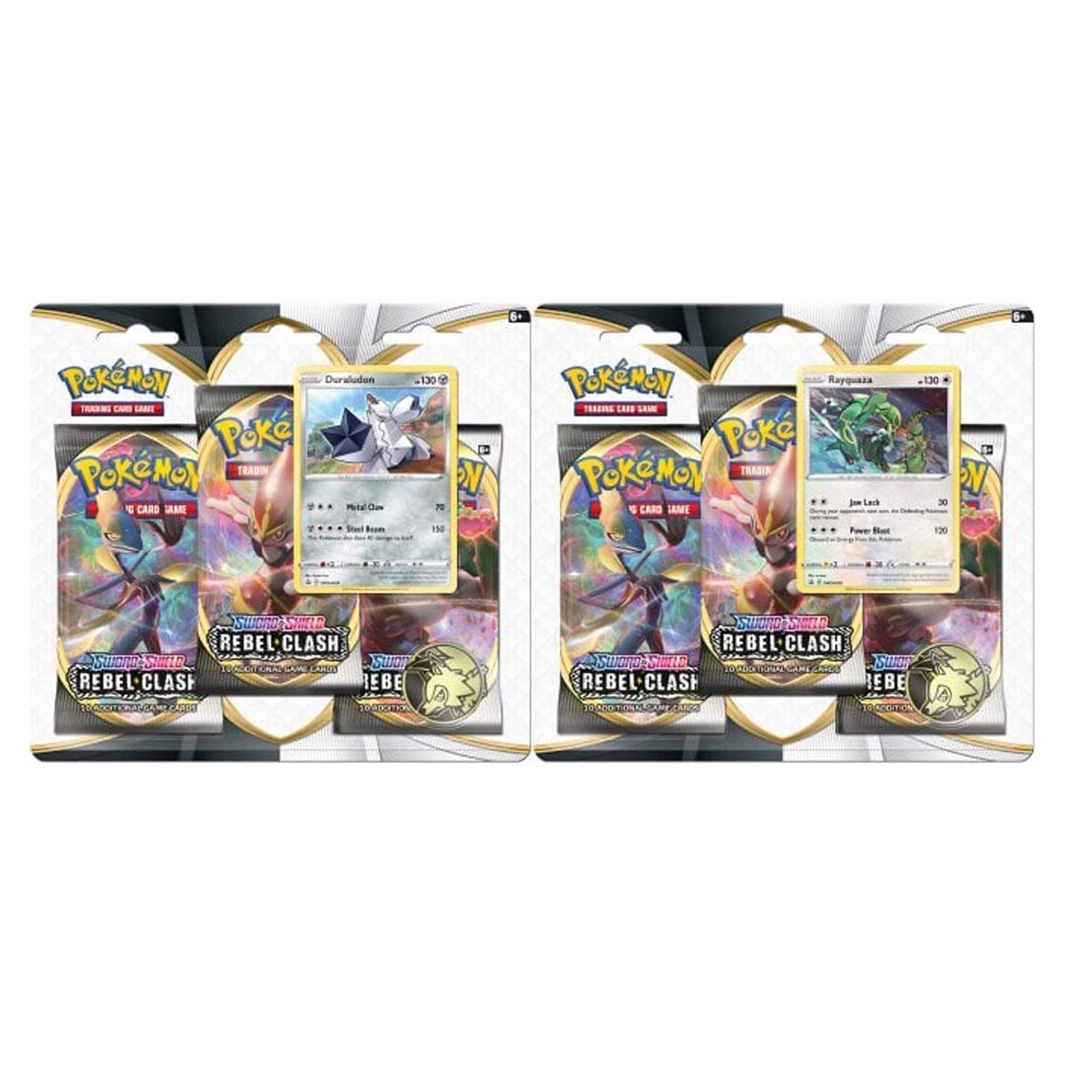 Pokémon POK80685-D12 TCG: Sword & Shield 2 Rebel Clash 3-Pack Blister (one at Random), Multi, 173-80685 — image 1