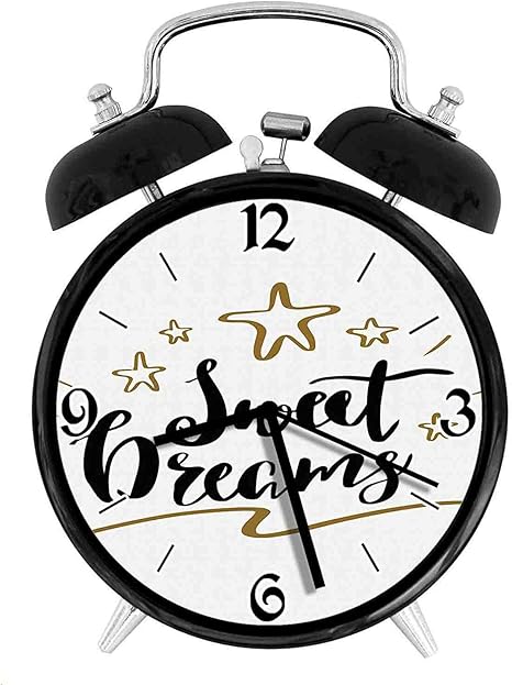 Amazon Co Jp 210star 手書きの落書き星ポジティブフレーズレトロで個性あふれる 家やオフィス用の大きなウェイクアップの目覚まし時計 ホーム キッチン