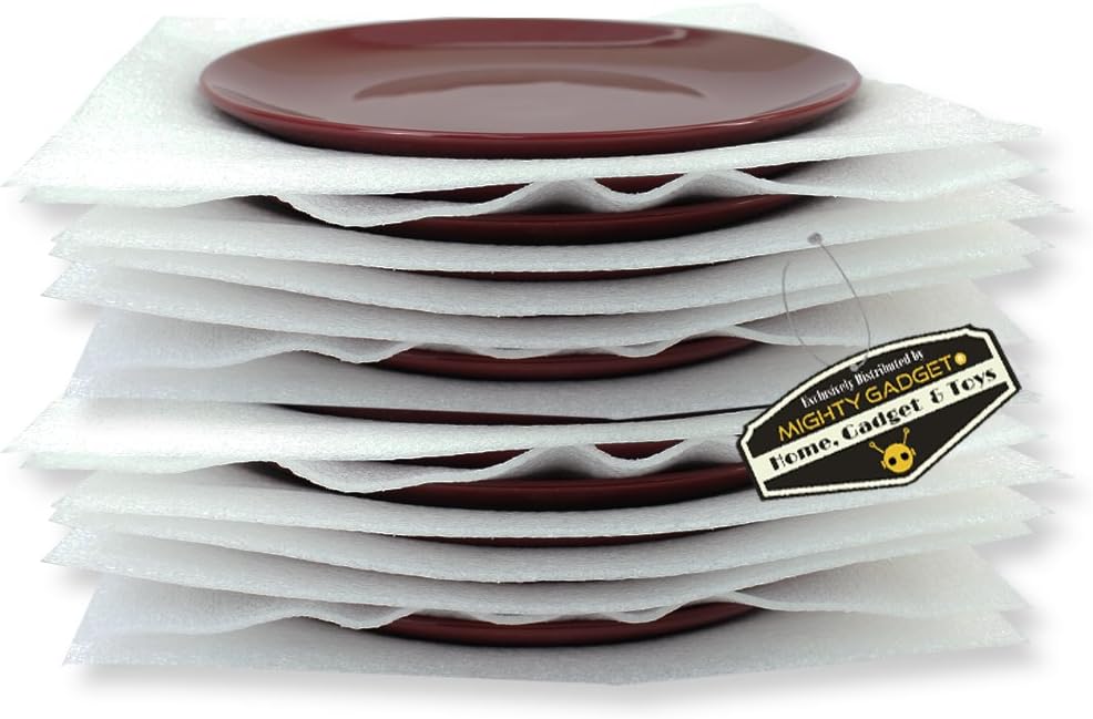 50 Pack Mighty Gadget (R) 12" X 12" X 1/8" Moving Supplies Packing Foam Sheets (White): Office Products