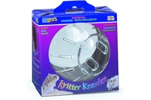 Lee's Kritter Krawler Mini Exercise Ball, 5-Inch, Plastic, Clear