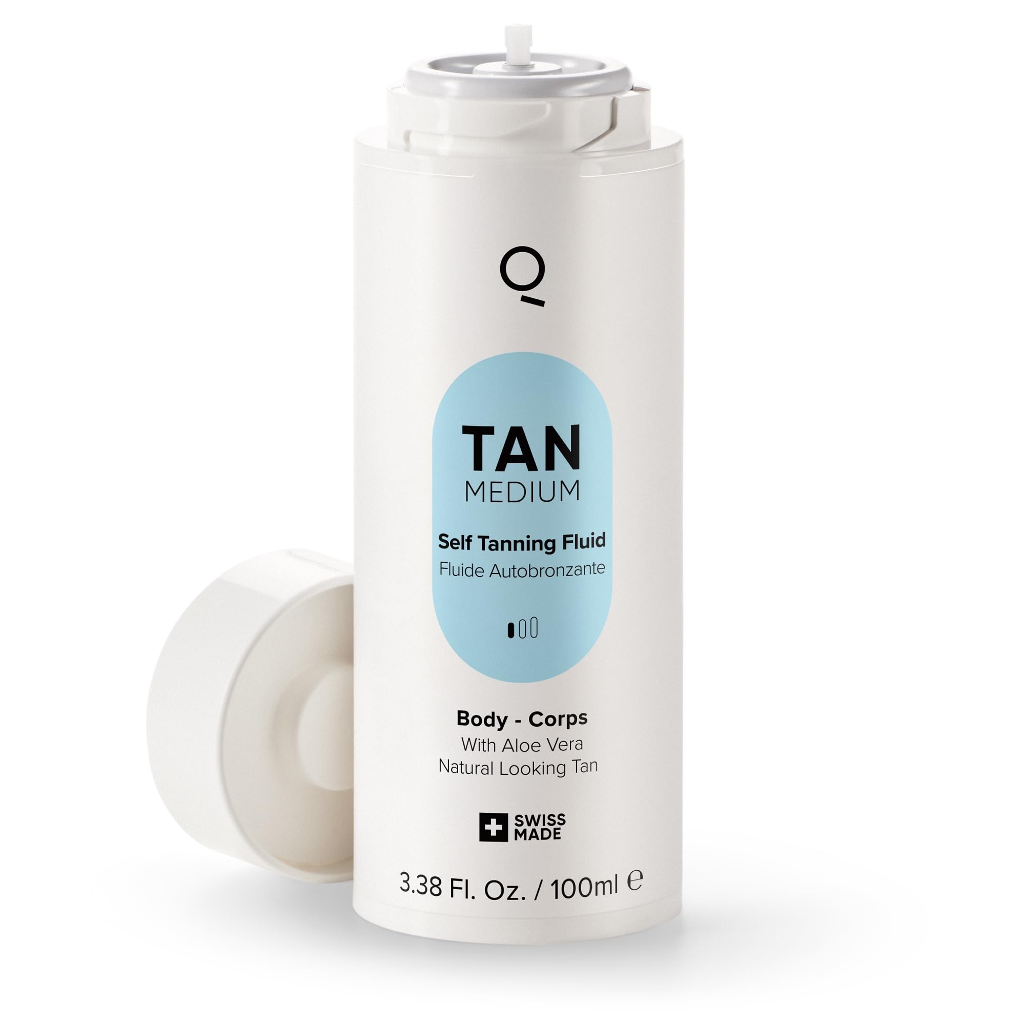IONIQ Skincare TAN Medium Cartridge - Premium self-tanning for a streak-free, natural glow in 3 minutes lasting up to 2 weeks - Vegan, nourishing, pleasant fragrance - Skin care system of the future