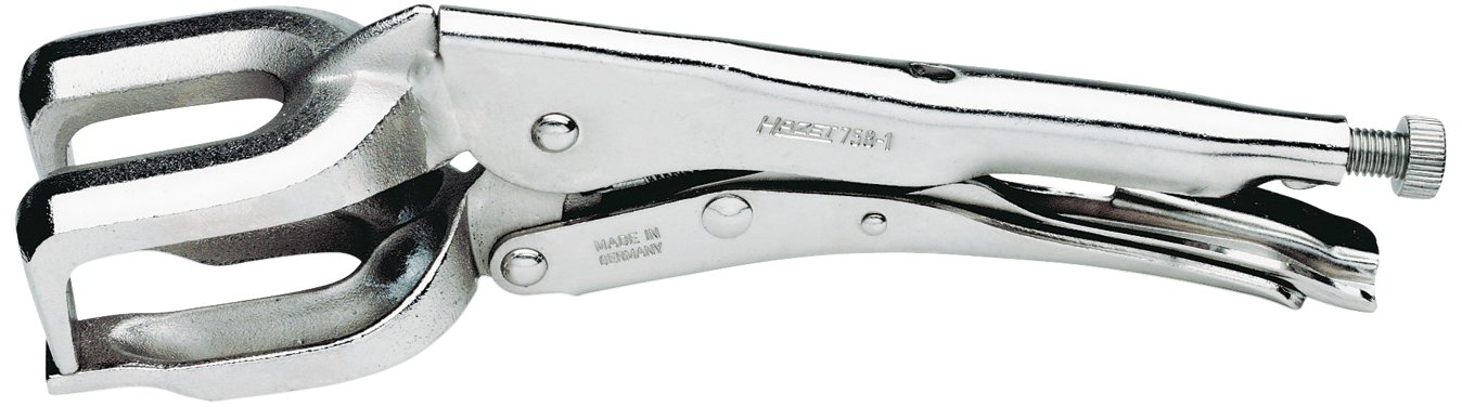 HAZET 758-1 280 mm Grip Pliers - Nickel-Plated