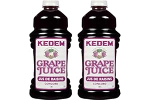 VALUBNDL: Kedem 100% Pure Concord Grape Juice (2-Pack) – 3.78L Total (1.89L Bottles) – No Added Sugar & Gluten-Free – Natural